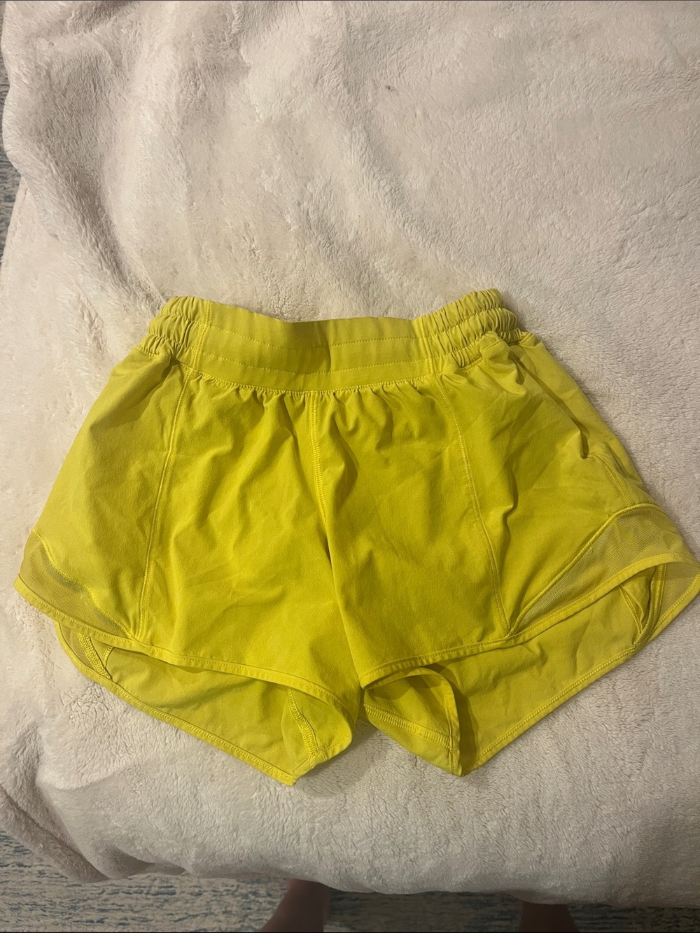 lululemon athletica Bright Yellow hotty hot Athletic Shorts